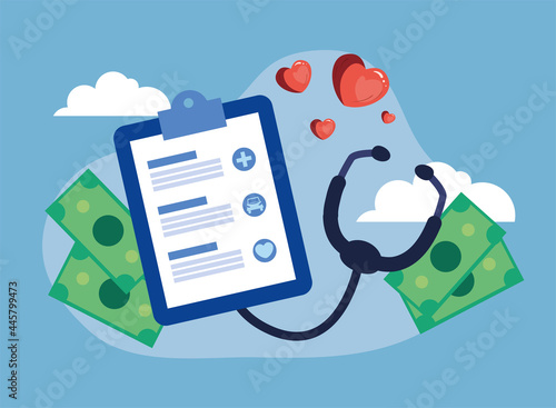 insurance payment car vehicle and medical