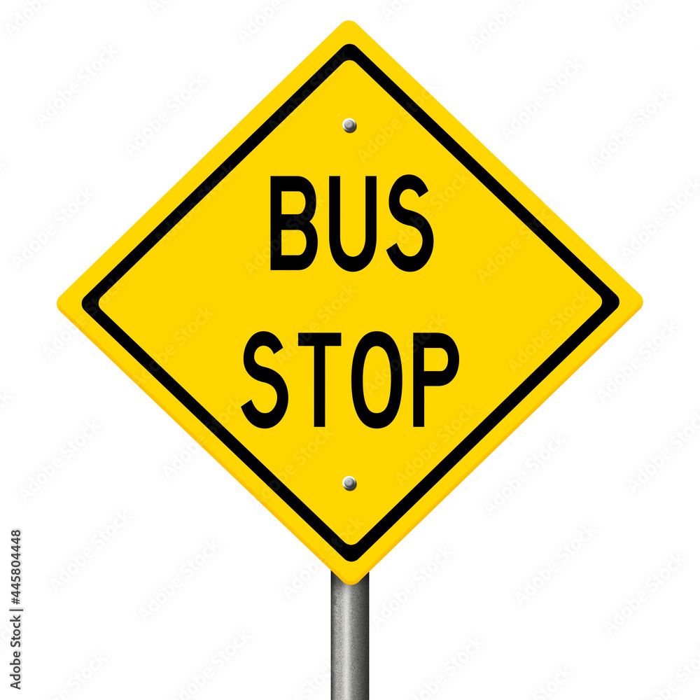 Rendered concept sign in the style of a yellow diamond road warning Rendered concept sign in the style of a yellow diamond road warning