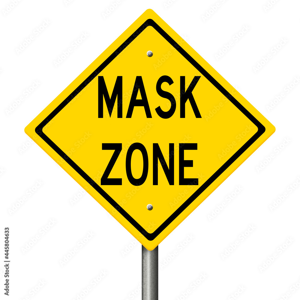 Rendered concept sign in the style of a yellow diamond road warning Rendered concept sign in the style of a yellow diamond road warning
