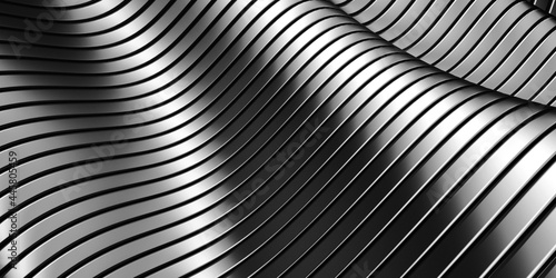 Wallpaper Mural Metallic abstract wavy liquid background Torontodigital.ca