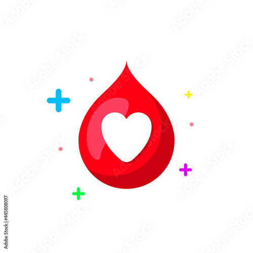 blood donors concept illustration flat design vector eps10. simple, fun, modern graphic element for social media, empty state ui, infographic, icon, etc