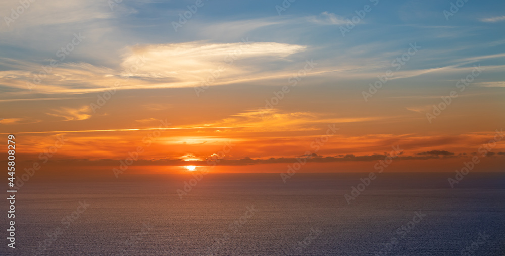 Soft Warm Sunset Ocean