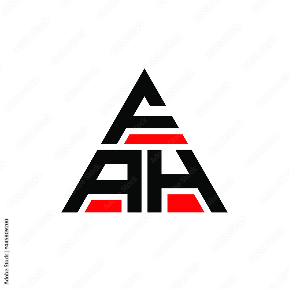 FAH triangle letter logo design with triangle shape. FAH triangle logo design monogram. FAH triangle vector logo template with red color. FAH triangular logo Simple, Elegant, and Luxurious Logo. FAH FAH triangle letter logo design with triangle shape. FAH triangle logo design monogram. FAH triangle vector logo template with red color. FAH triangular logo Simple, Elegant, and Luxurious Logo. FAH