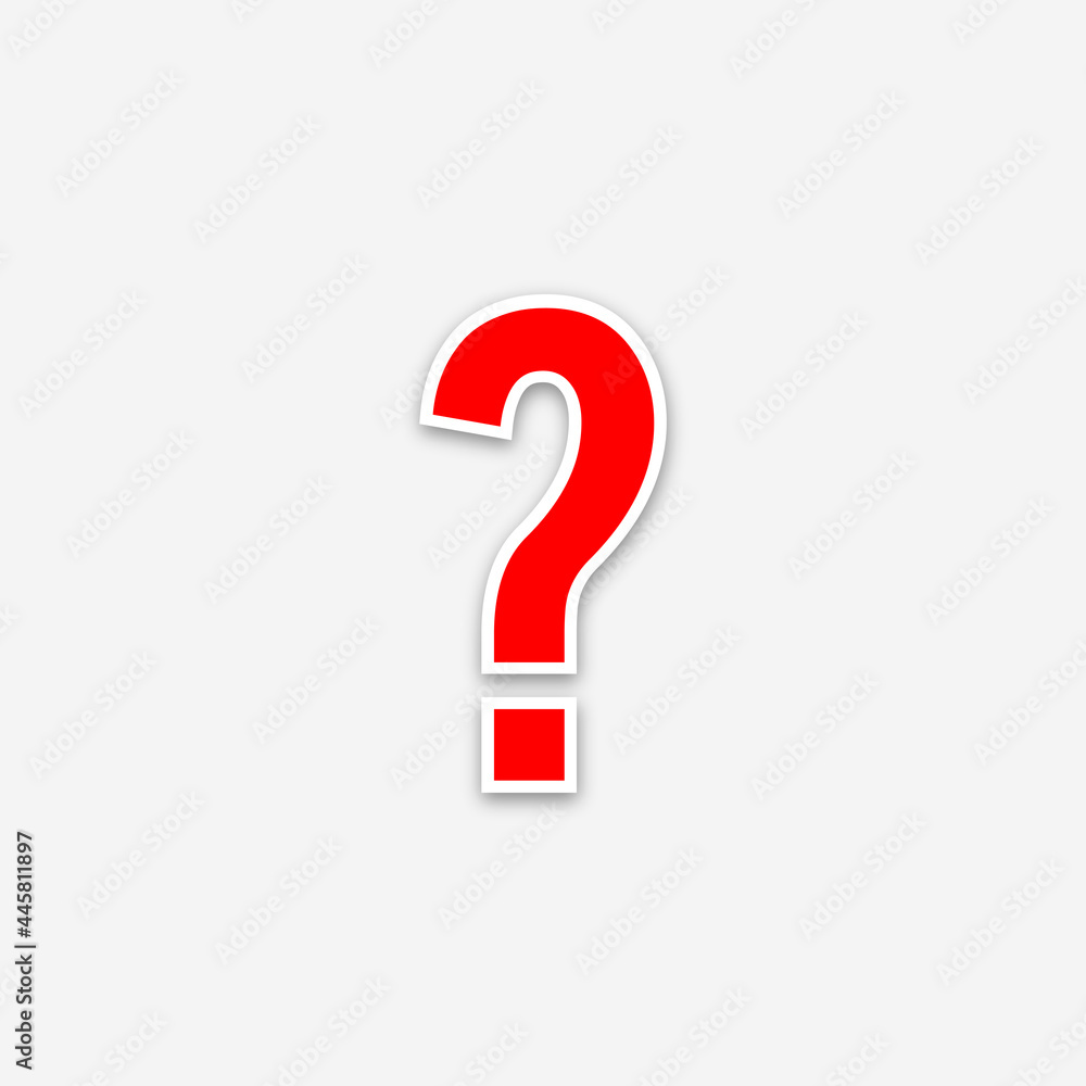 red icon on white background rendering red icon on white background rendering