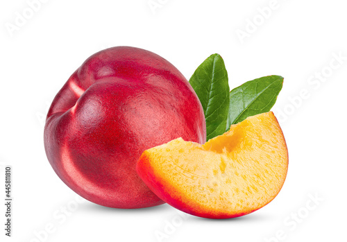Tableau sur toile Nectarine isolated