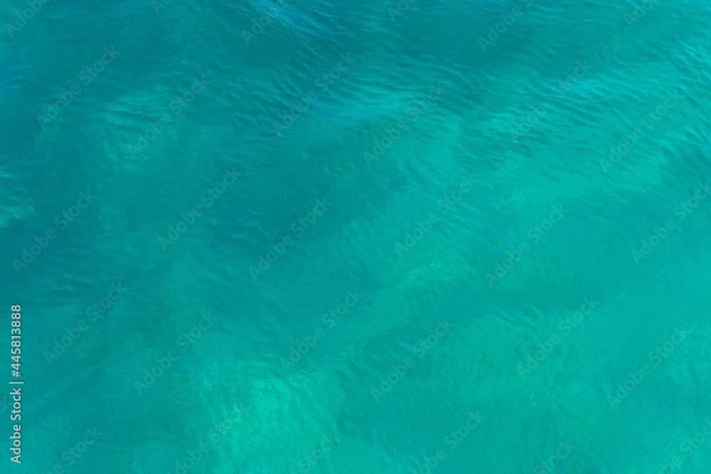 Obraz premium Blue sea water background taken from the sea