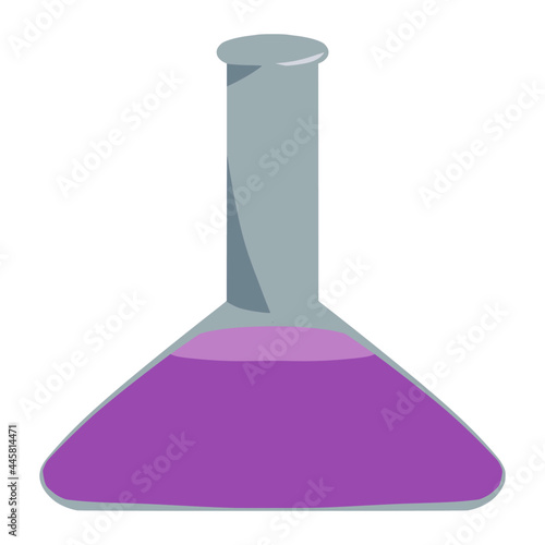 erlenmeyer for school color illustration