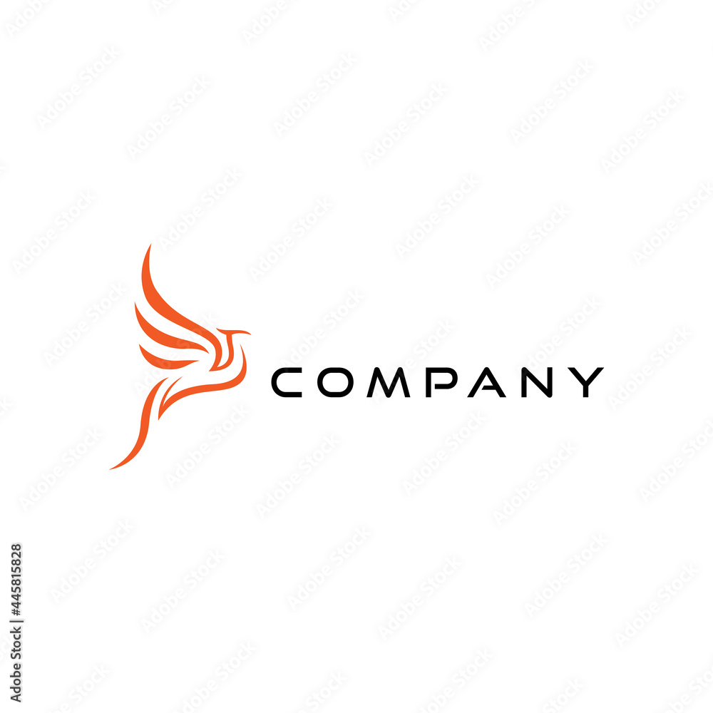 Obraz premium phoenix bird logo design. logo template