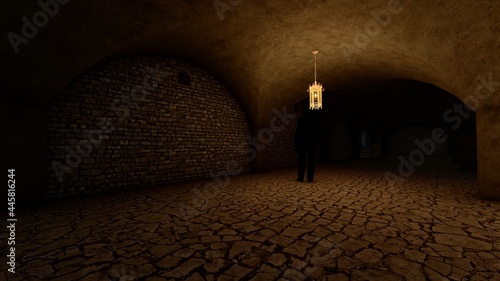 dark scary basement