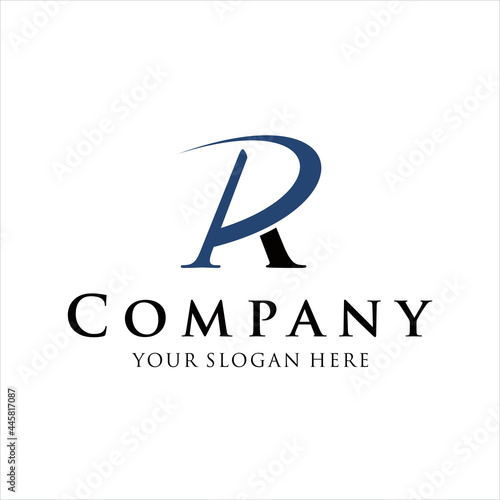 creative simple logo design initial PA