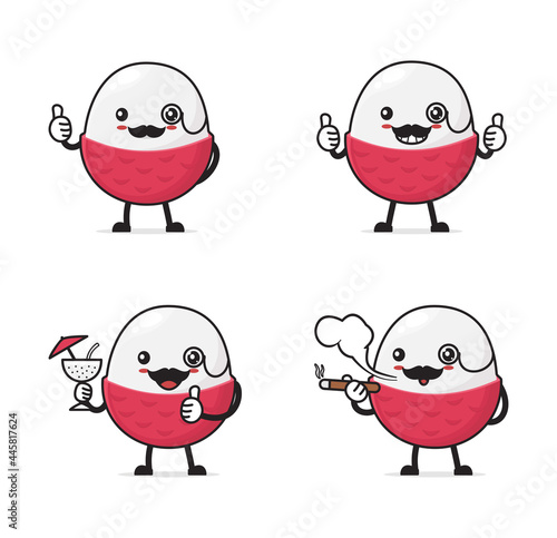lychee cartoon character