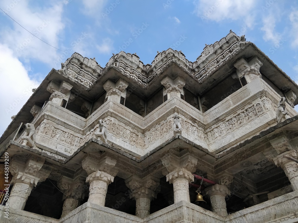 Façade of temple in Udaipur.