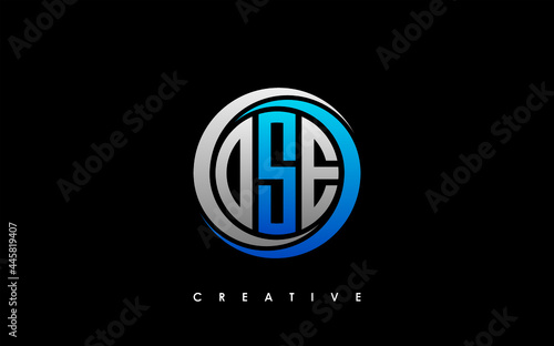 OSE Letter Initial Logo Design Template Vector Illustration