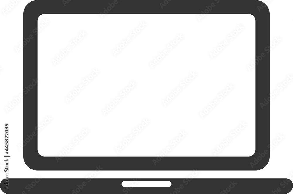Vector laptop icon isolated on a white background. Vector laptop icon isolated on a white background.