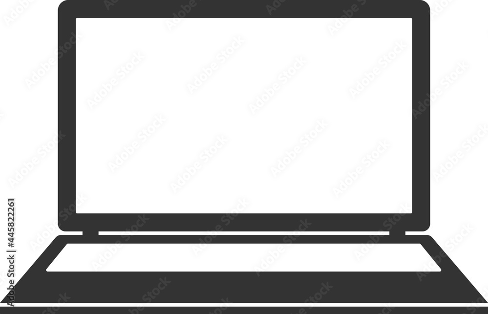 Vector laptop icon isolated on a white background. Vector laptop icon isolated on a white background.