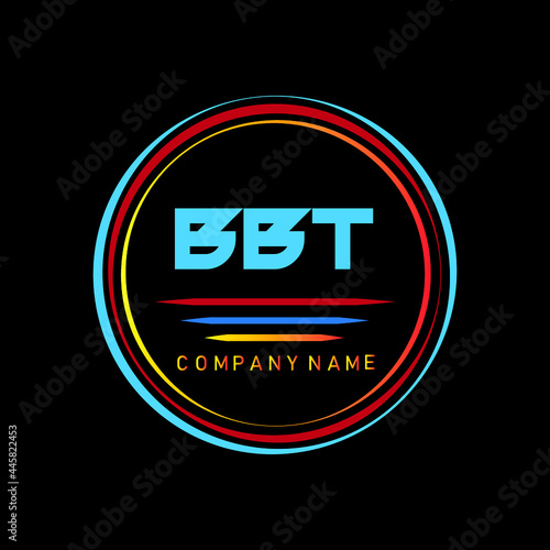 bbt .bbt creative letter logo design .logo vector .logo design. photo