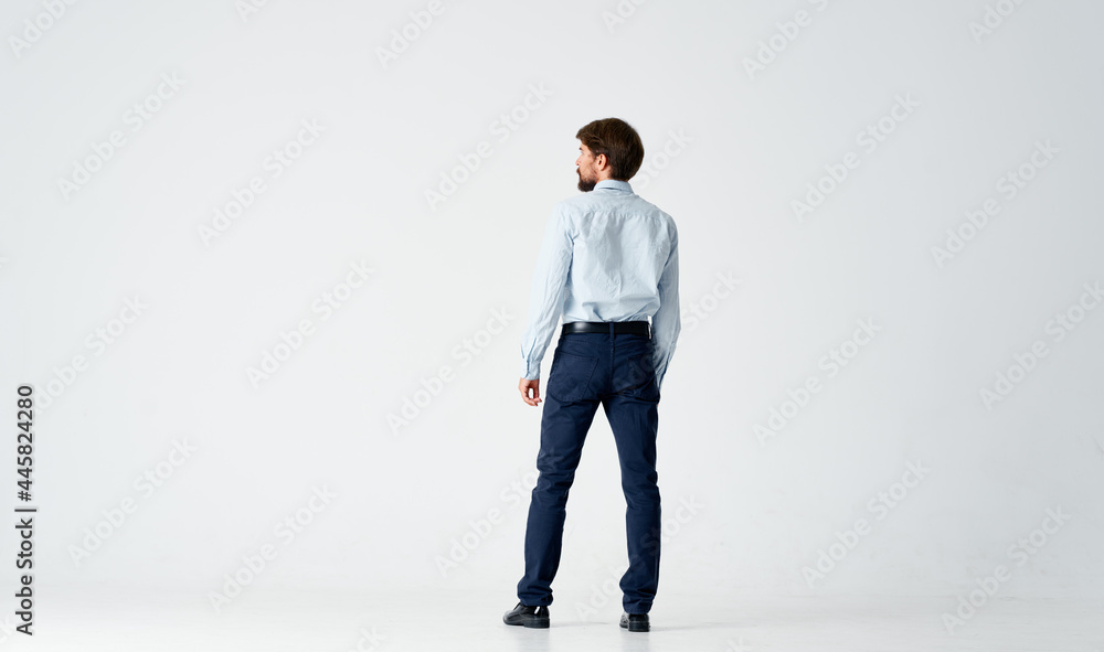 bearded man in shirt with tie emotions movement lifestyle posing bearded man in shirt with tie emotions movement lifestyle posing