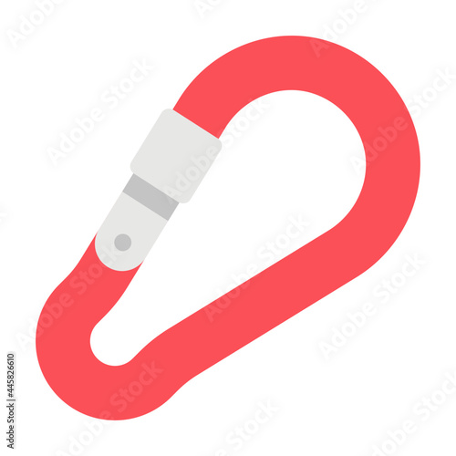 carabiner flat icon