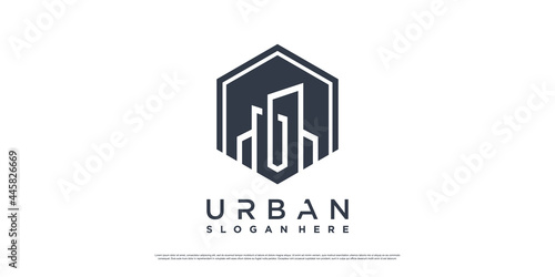 Building logo design template with unique concept Premium Vector part 3