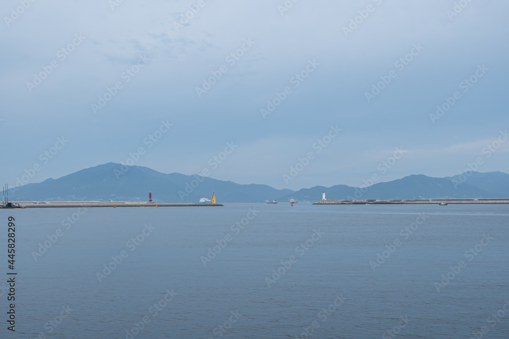 Yeosu ocean coastal view