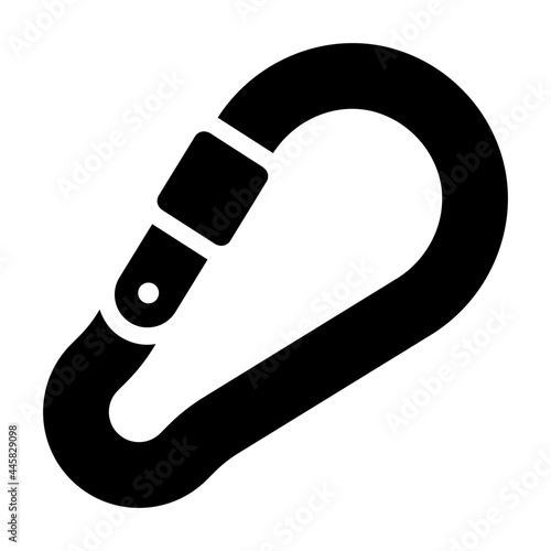 carabiner outline icon