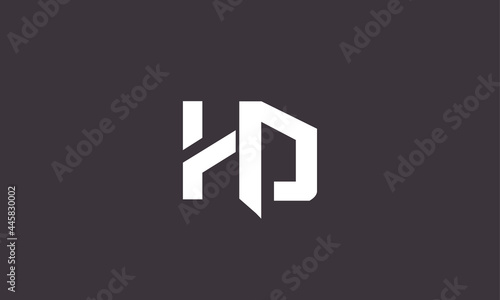 Alphabet letters Initials Monogram logo HD, DH, H and D