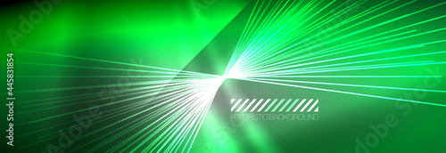 Neon dynamic beams vector abstract wallpaper background. Wallpaper background, design templates for business or technology presentations, internet posters or web brochure covers