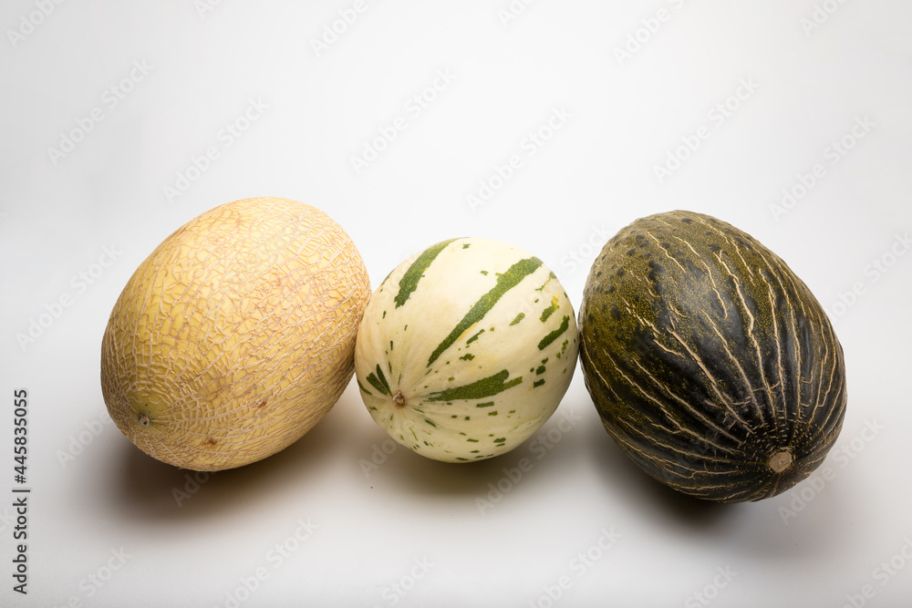Melón blanco, melón Waikiki y melón piel de sapo