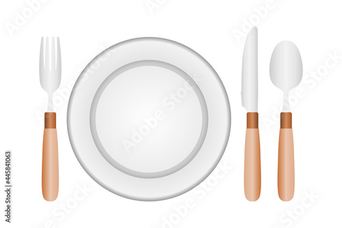 Couverts de Table Argenterie et Bois
