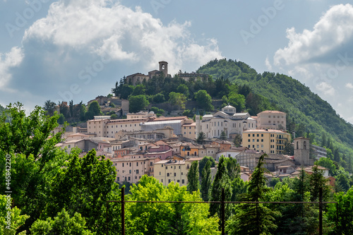 Panoramic view of the old town of Cascia, Italy, famous for Santa Rita photo