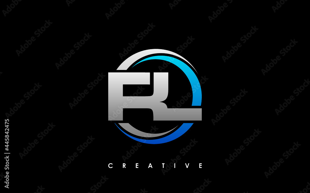 RL Letter Initial Logo Design Template Vector Illustration RL Letter Initial Logo Design Template Vector Illustration