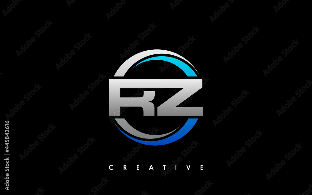 RZ Letter Initial Logo Design Template Vector Illustration RZ Letter Initial Logo Design Template Vector Illustration