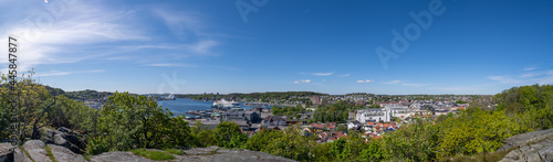 Panoramic shots of the Norwegian city of Sandefjord