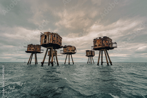Whitstable Sea Forts WWII World War II Army Navy Maunsell Forts Defence Gun Towers Offshore Sea River
