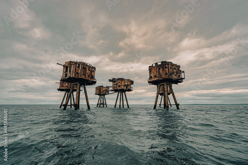 Whitstable Sea Forts WWII World War II Army Navy Maunsell Forts Defence Gun Towers Offshore Sea River