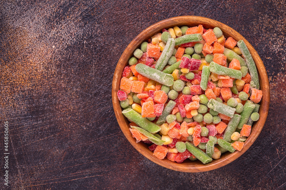 fresh frozen vegetables for cooking in a bowl fresh frozen vegetables for cooking in a bowl
