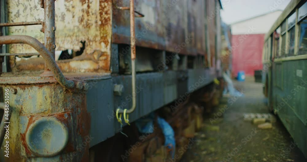 An Abandoned Bus And Trolly Depot During Winter Time In Branford, Connecticut An Abandoned Bus And Trolly Depot During Winter Time In Branford, Connecticut