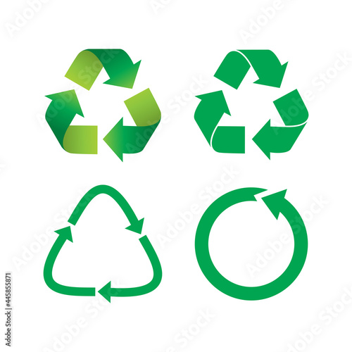 Recycling logo. Recycle icon. Vector isolated.