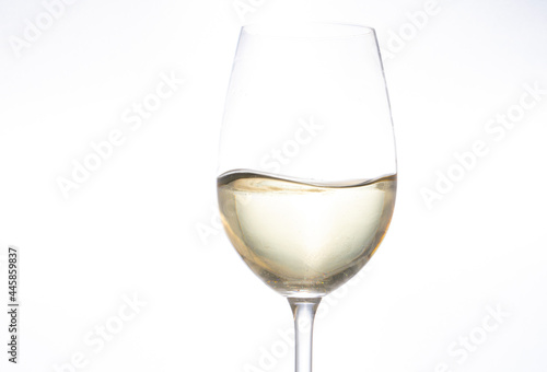 White wine glass. Background. Wine. 