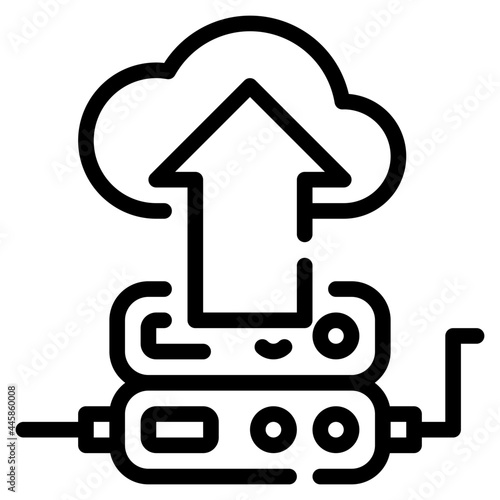 upload line icon