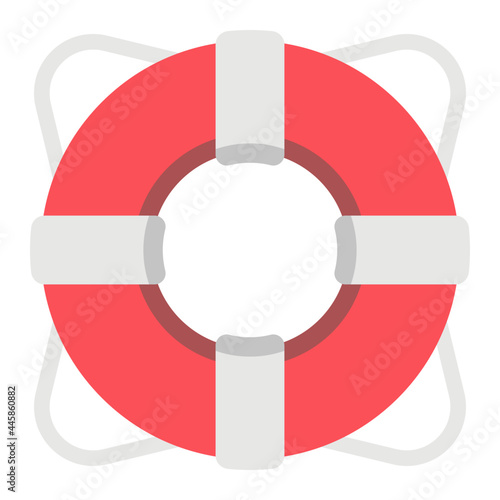lifebuoy flat icon