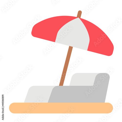 parasol flat icon