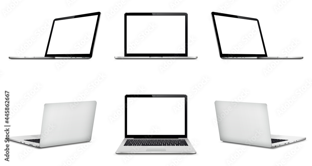 Laptop front and back side mock up Laptop front and back side mock up