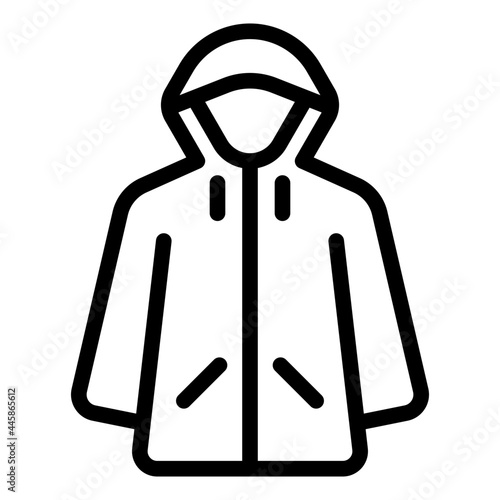 raincoat outline icon
