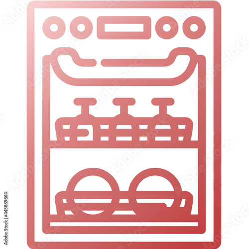 dishwasher gradient icon