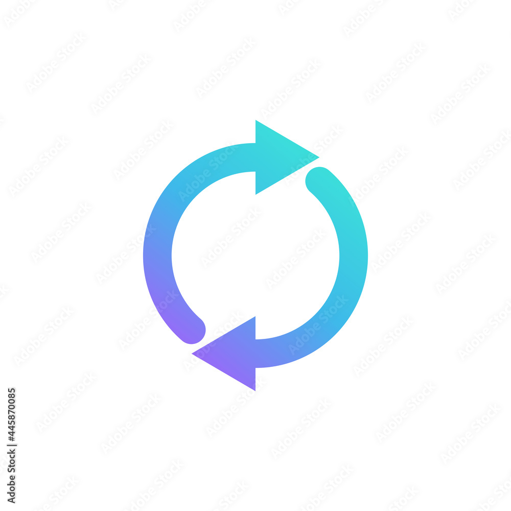 Rotation arrows icon. Vector Illustration for mobile concept and web design. Rotation arrows icon. Vector Illustration for mobile concept and web design.