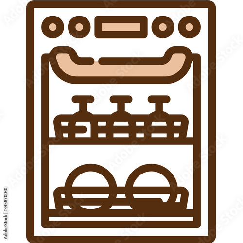 dishwasher one color icon