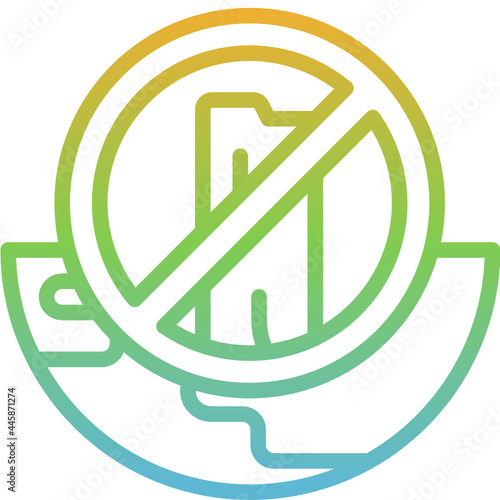 deforestation gradient icon