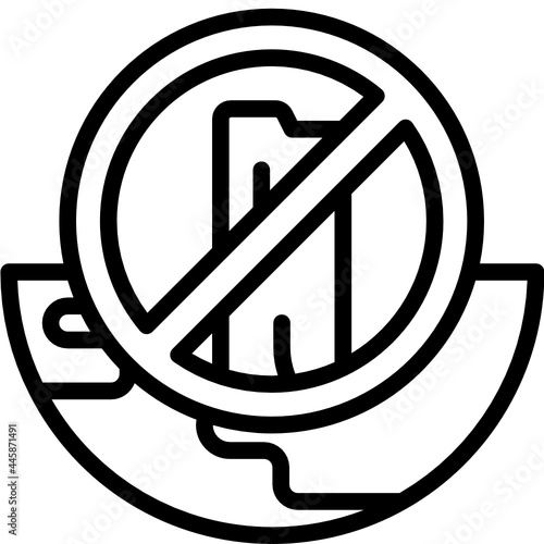 deforestation line icon