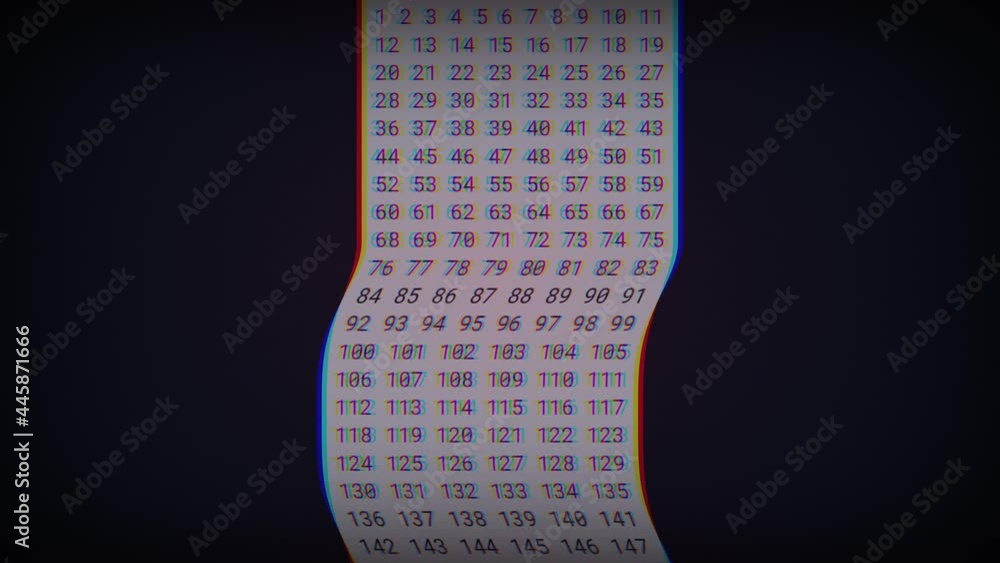 Animation figures. Numbers animation. From 1 to 1000. Numbers are ...